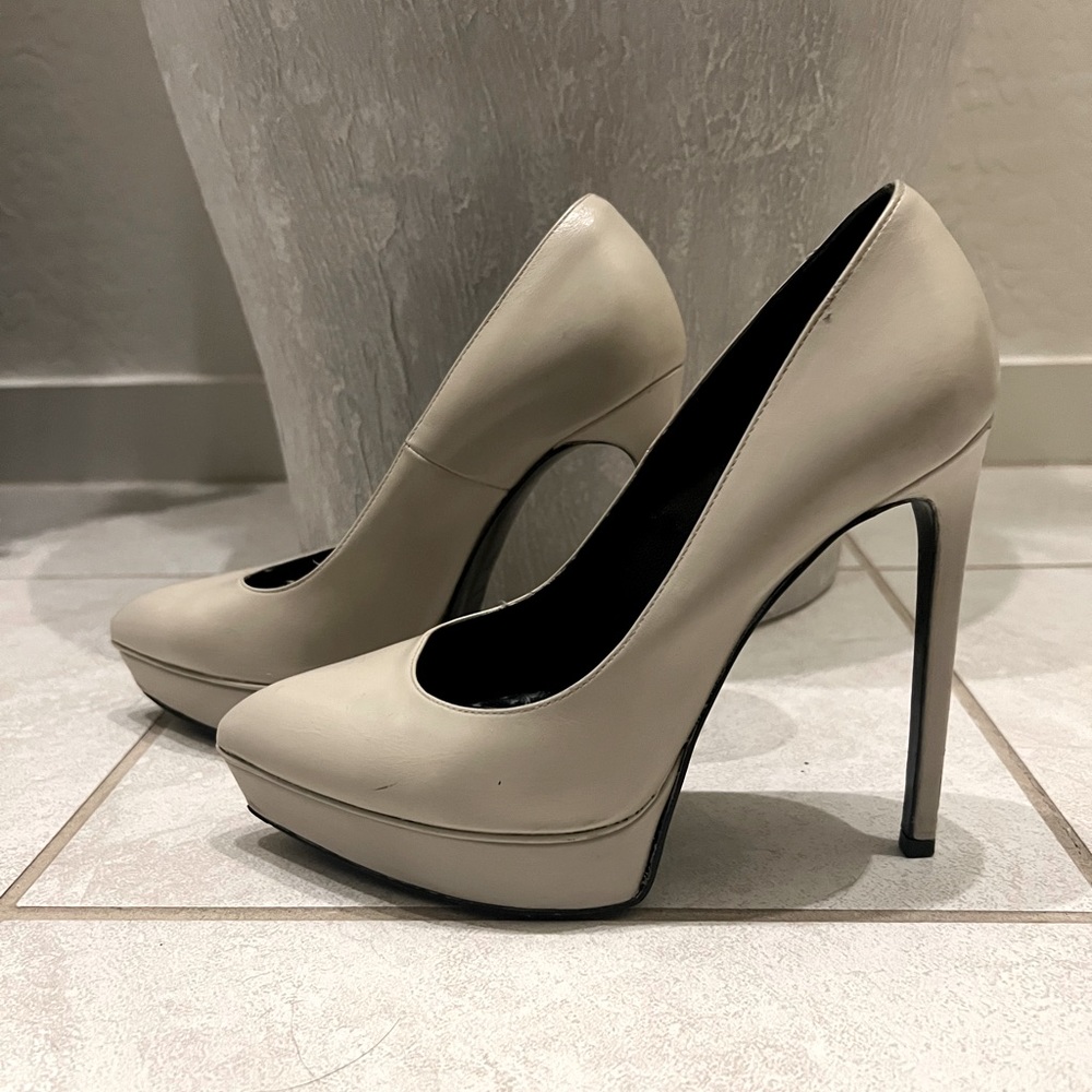Saint Laurent Platform Janis 105 Pumps Size 37